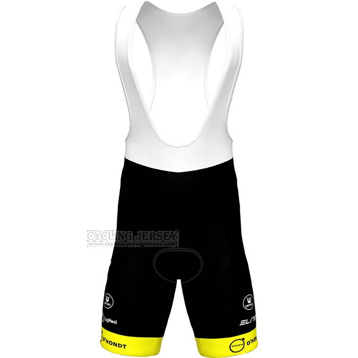 2023 Cycling Jersey Bingoal WB Yellow Red Short Sleeve And Bib Short